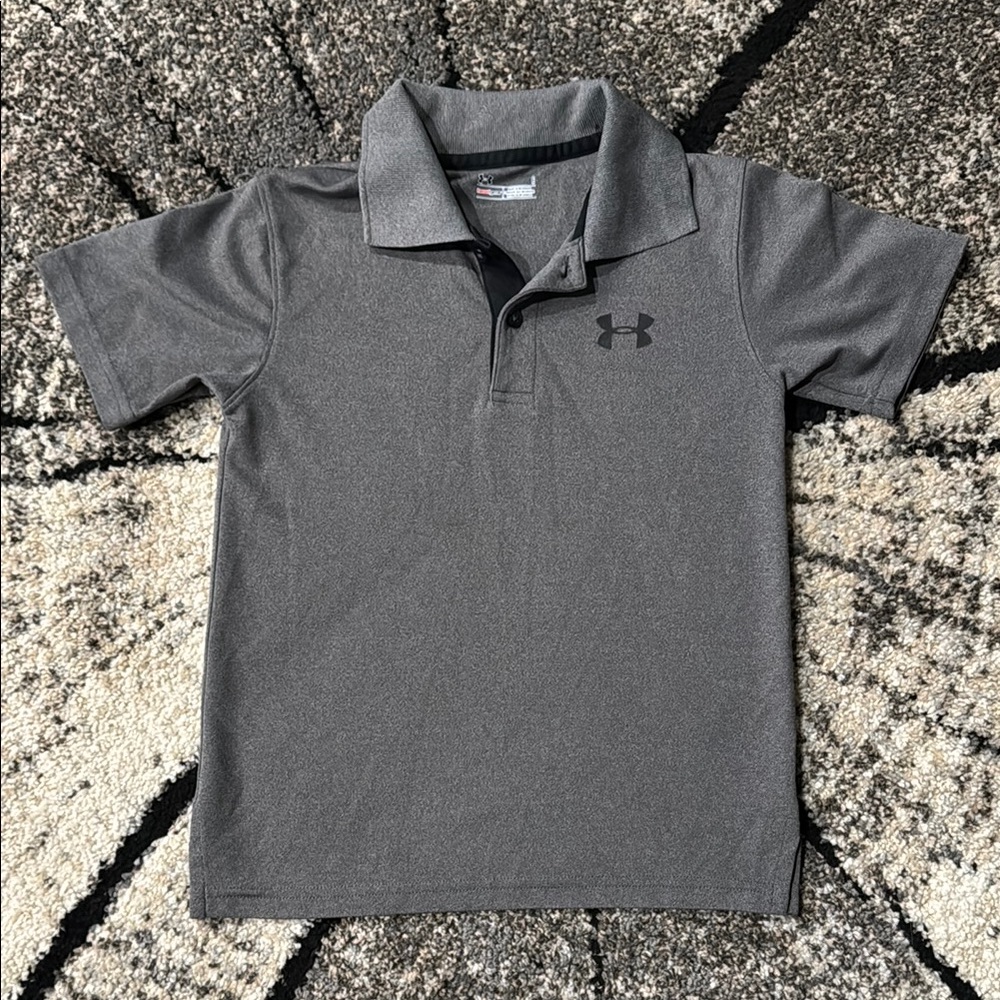 Under Armour Kids Gray Polo Shirt